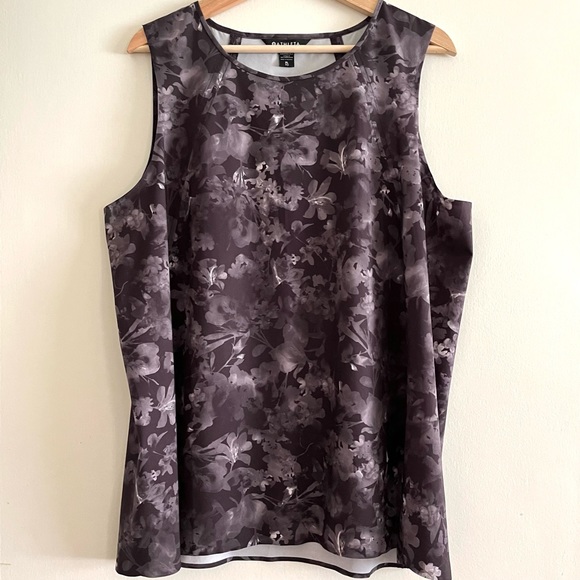 Athleta Zephyr Refined Tank in Lumen Floral Black — XL - Picture 2 of 10